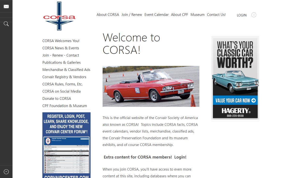 CORSA Welcomes You!