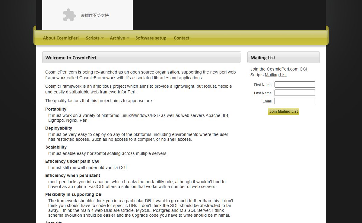 CGI Scripts and perl scripts from CosmicPerl.com
