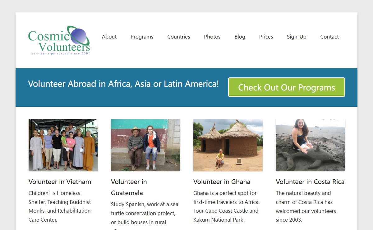 Volunteer Abroad | Cosmic Volunteers