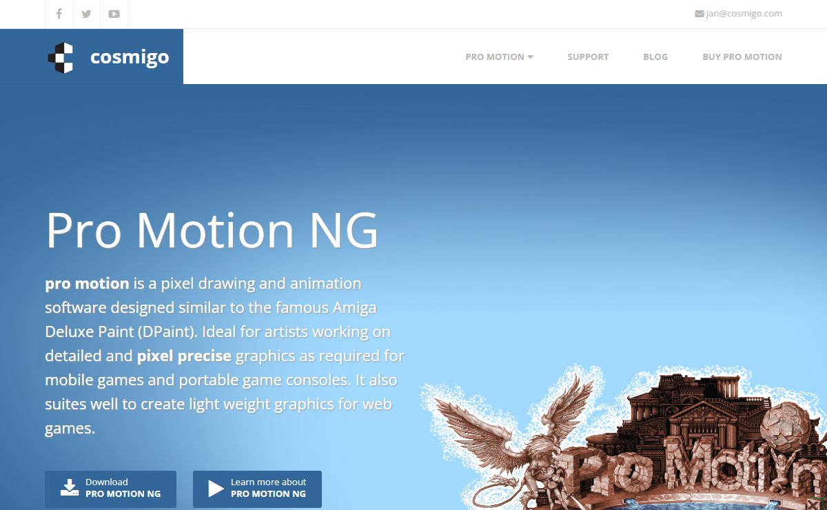 cosmigo | pro motion – pixel art software for sprites, images, tile sets and more