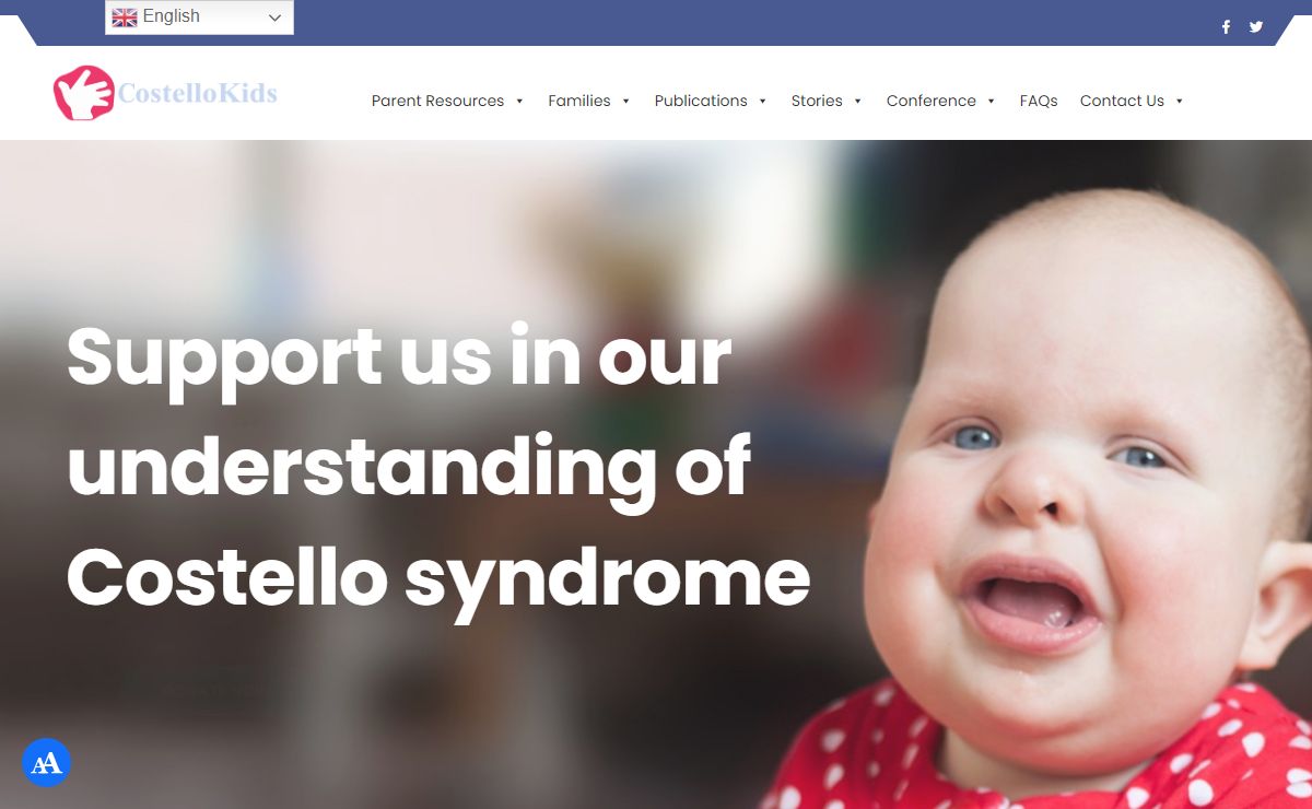 CostelloKids – A UK Registered charity – - Supporting and providing information to families with Costello Syndrome. Charity number: 1085605