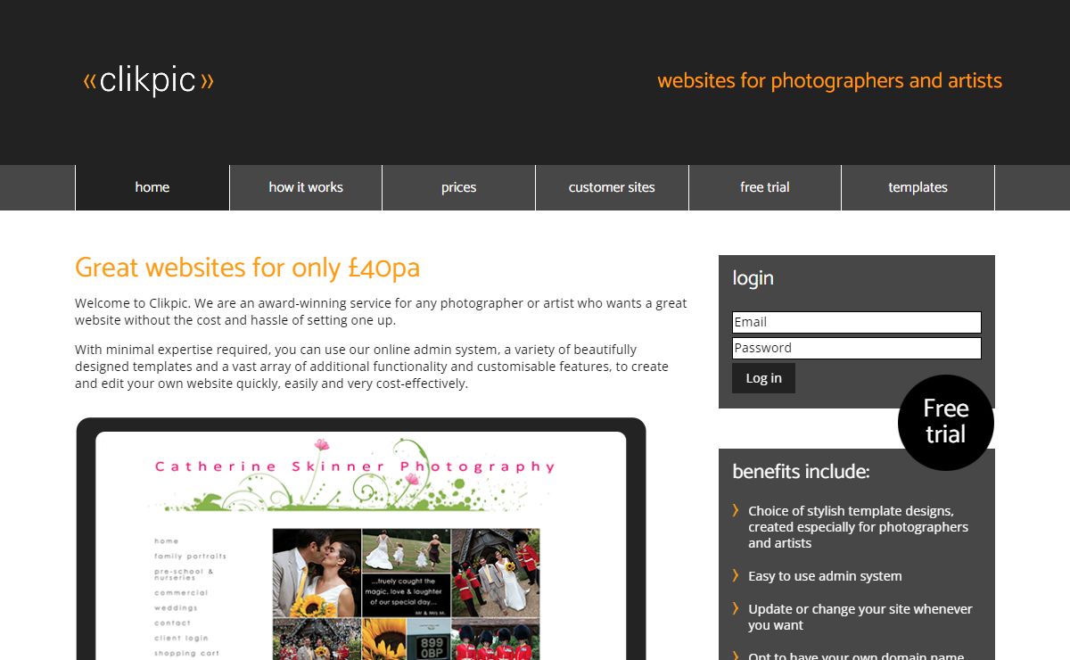 Clikpic: Great websites for only £40pa
