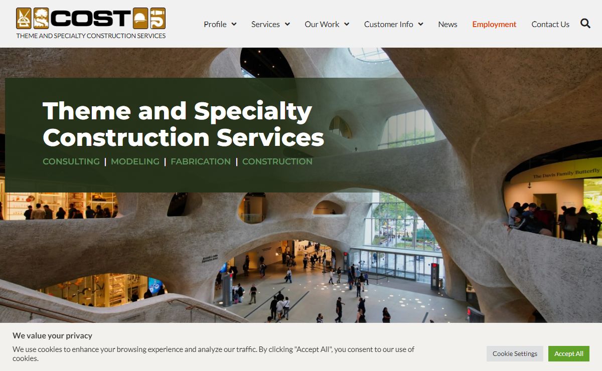 Specialty, Theming, and Theme Park Construction Services | COST of Wisconsin