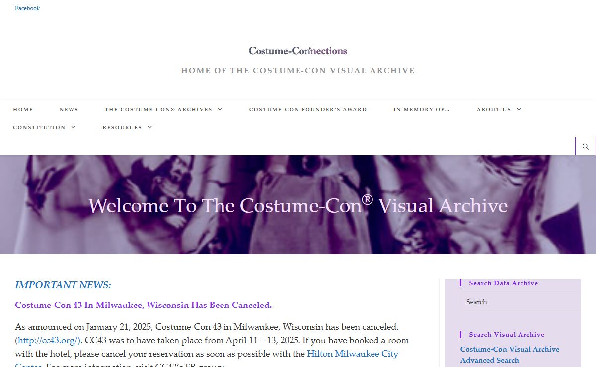 Costume-ConNections – Home of the Costume-Con Visual Archive