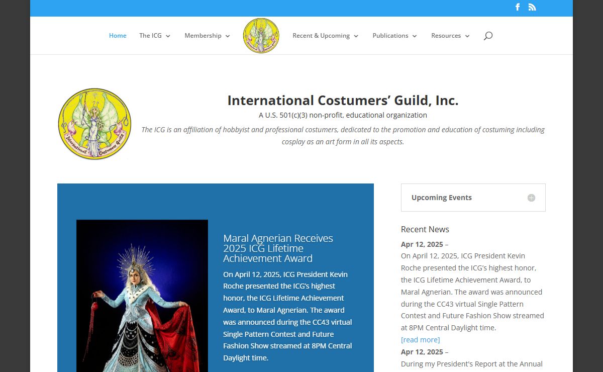 International Costumer's Guild | An affiliation of amateur, hobbyist, and professional costumers dedicated to the promotion and education of costuming as an art form in all its aspects.