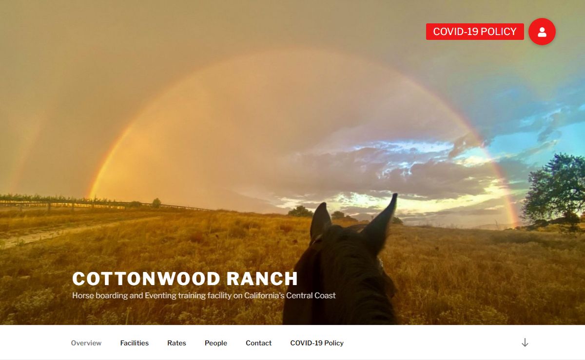Cottonwood Ranch – Horse boarding and Eventing training facility on California's Central Coast