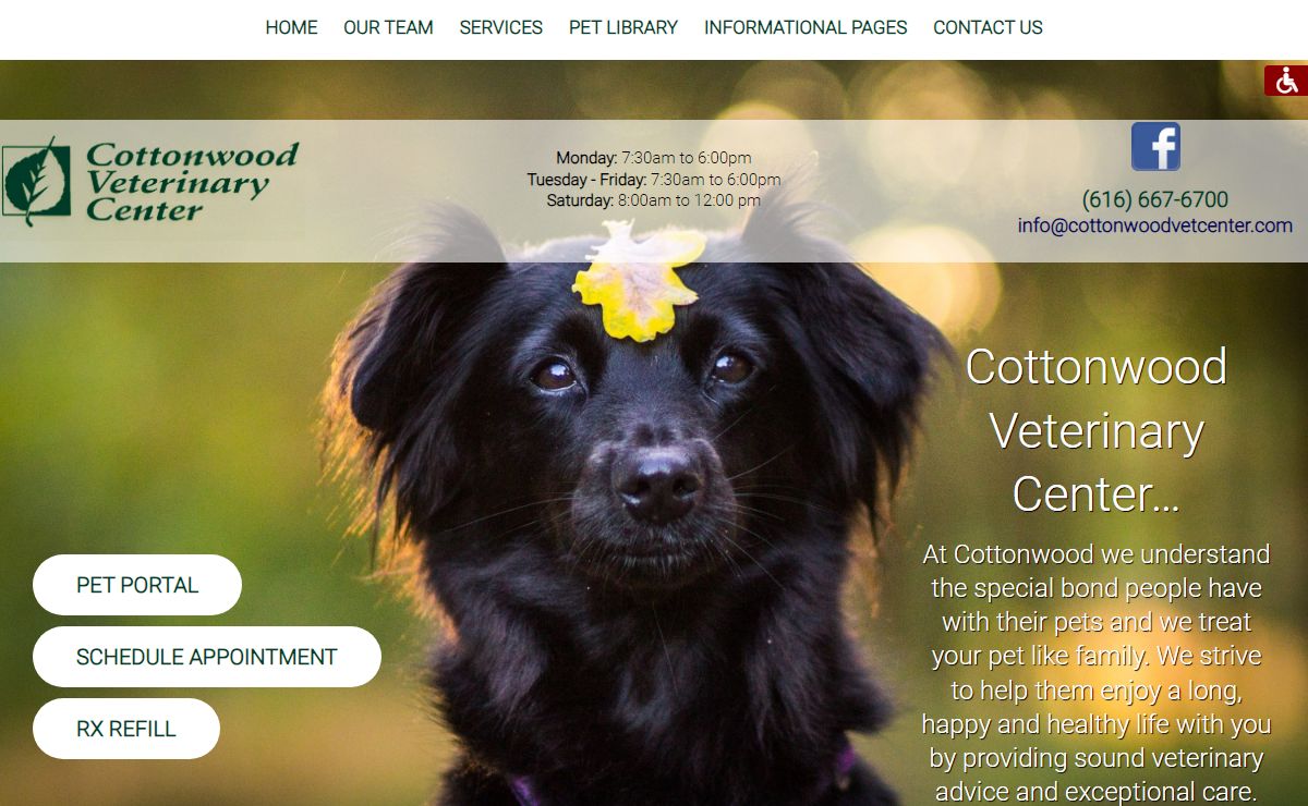 Cottonwood Veterinary Clinic - Jenison, MI - Home