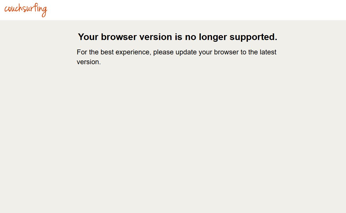 Browser Not Supported