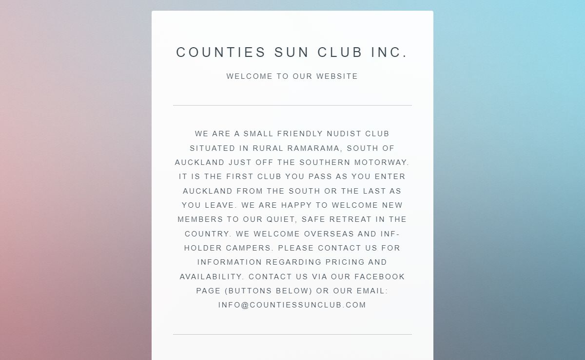 Counties Sun Club Inc.