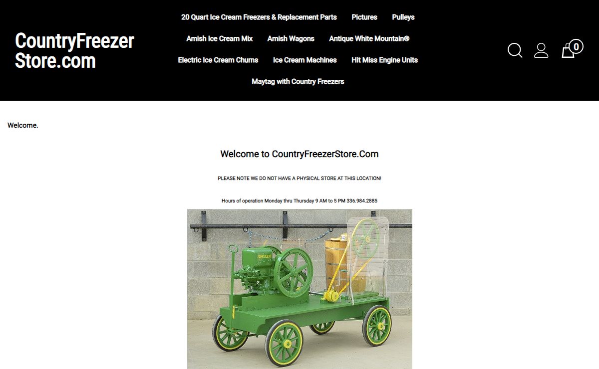 Country Freezer the Best ice cream maker..churn..machine..freezer! Built by Amish Craftsmen in the US!