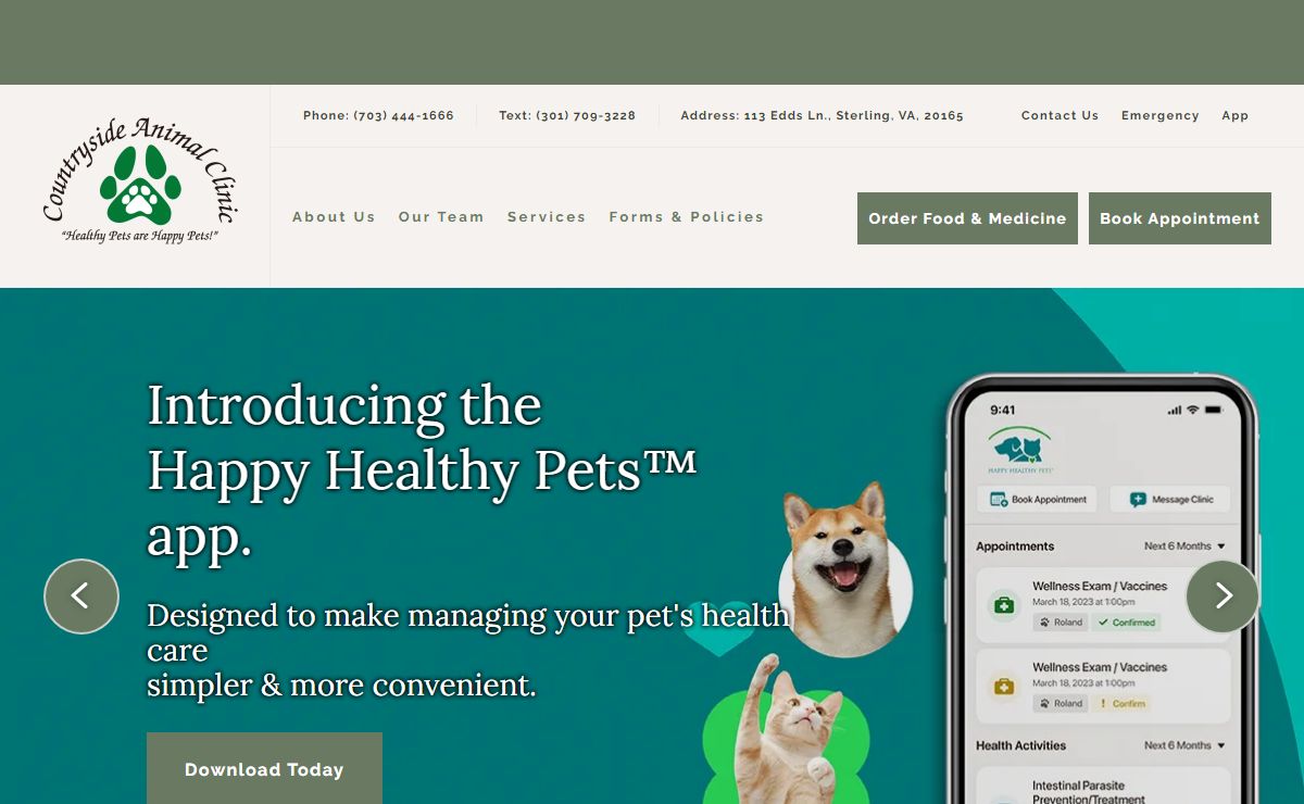 Homepage | Countryside Animal Clinic of Sterling