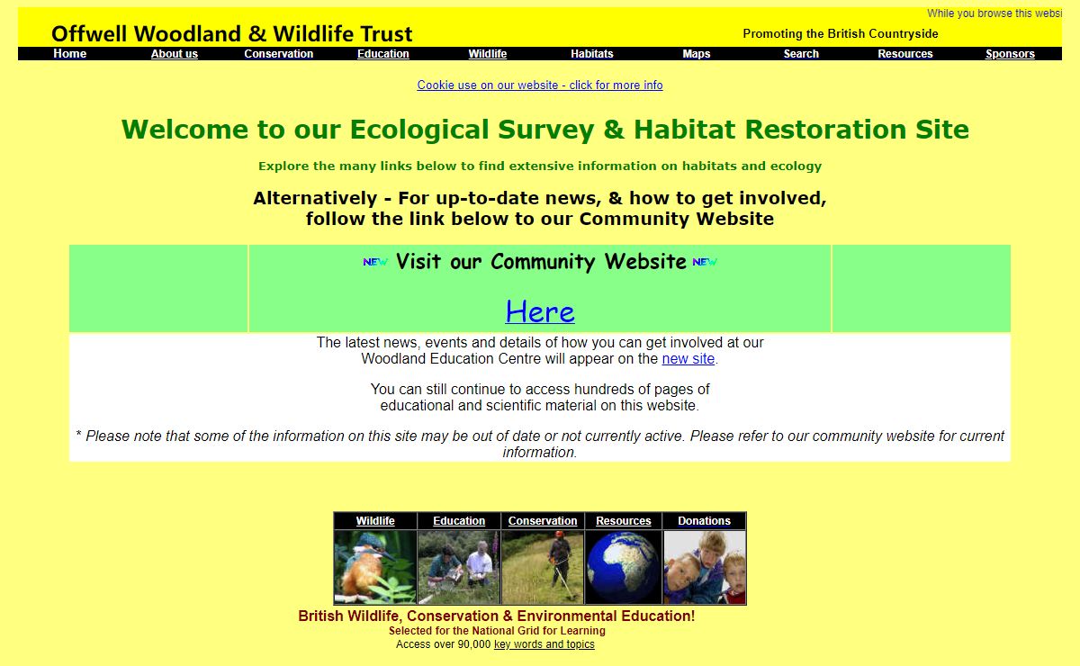 Offwell Woodland & Wildlife Trust, British Wildlife & Countryside. Environmental Education