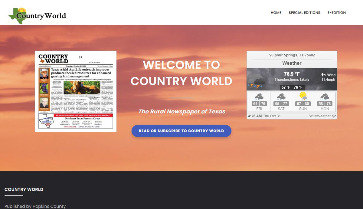 Home | Country World