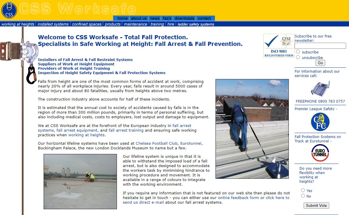 CSS - fall protection | fall protection safety | fall arrest harness