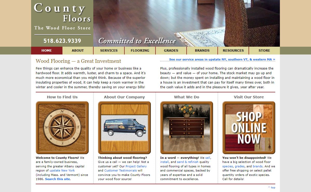 County Floors | Expert Wood Flooring Sales and Service in Upstate New York