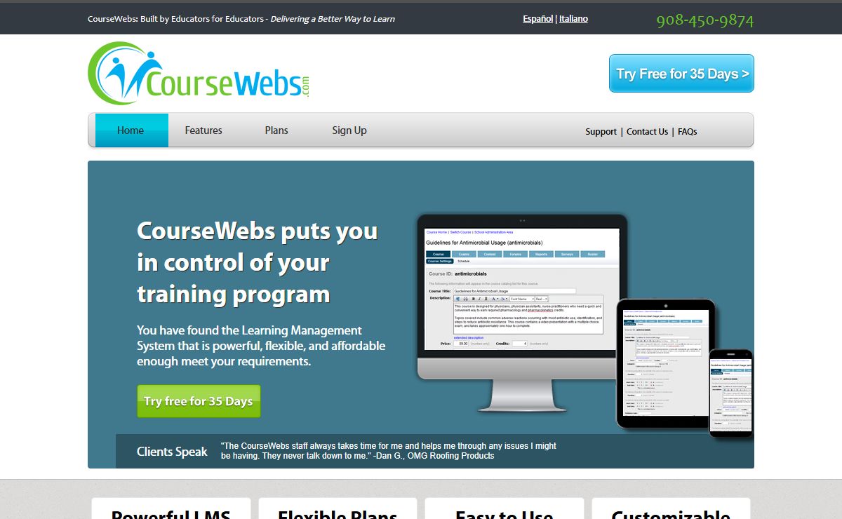 Learning Management System (LMS) | Online Assessment System | CourseWebs
