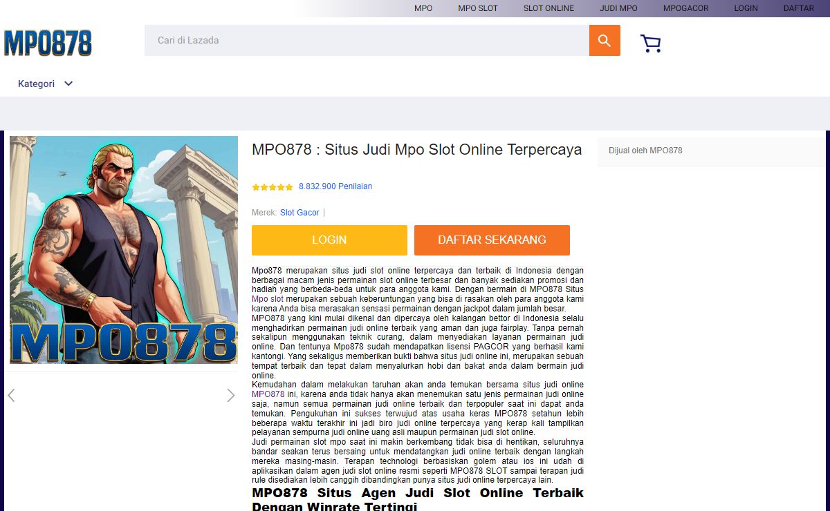 MPO878 : Situs Judi Mpo Slot Online Terpercaya