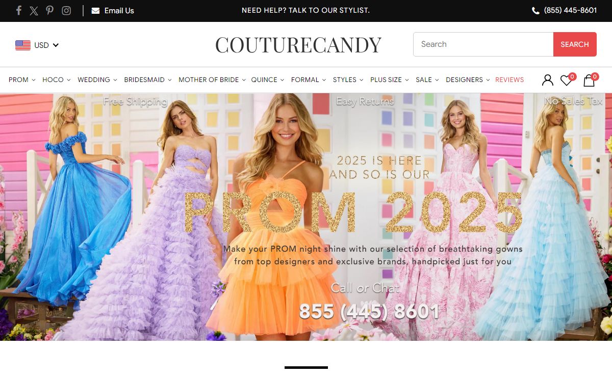 Couture Candy: Prom Dresses, Wedding Dresses, Gowns & More