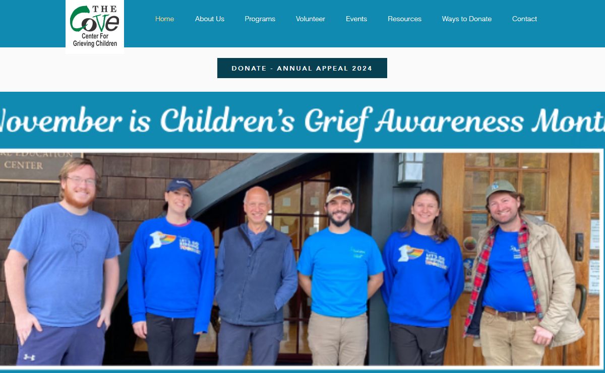 Home | The Cove Center For Grieving Children | Cheshire, CT