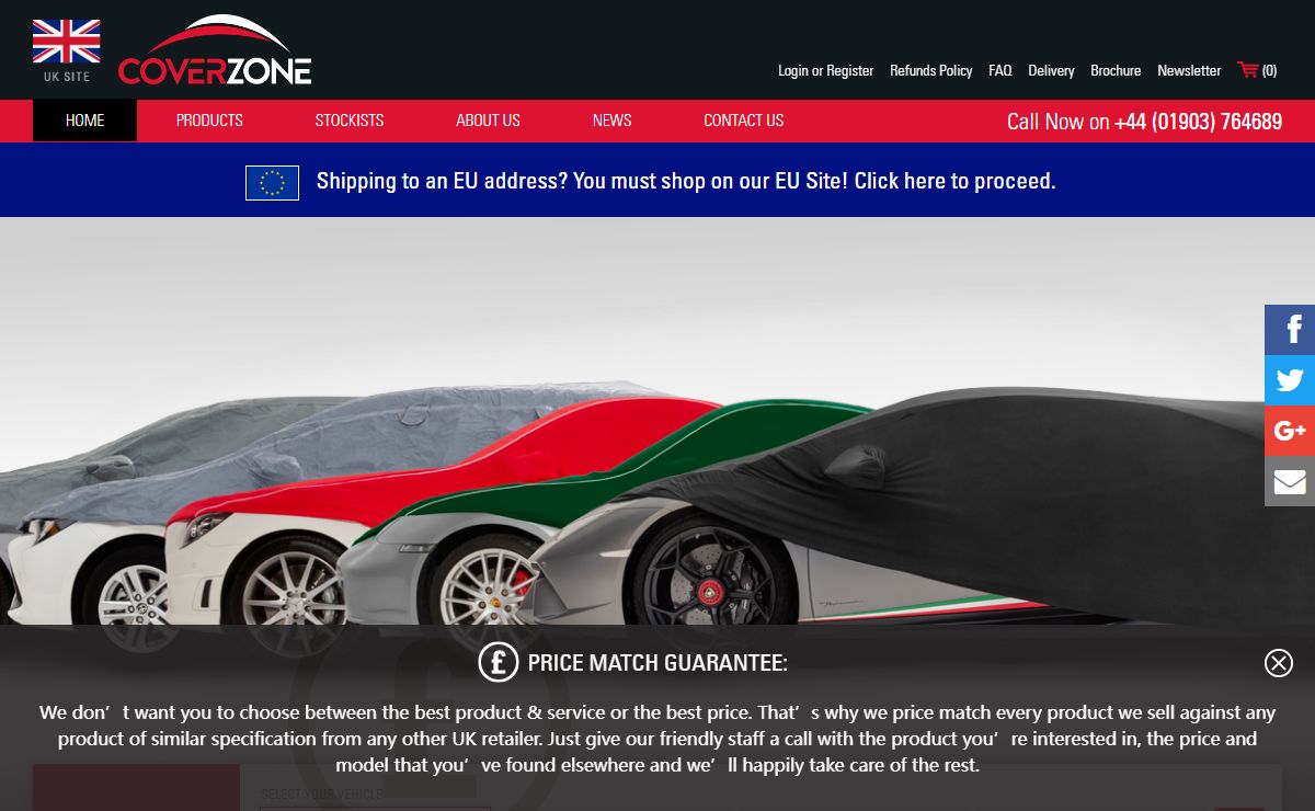 Car Covers, Motorcycle Covers, Car Mats & Accessories | Coverzone