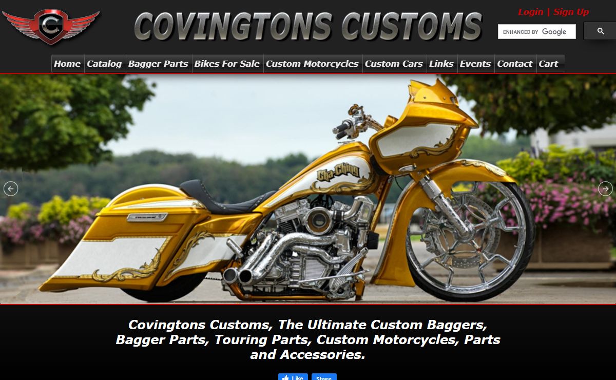 Covington's Customs | Custom Baggers, Bagger Parts