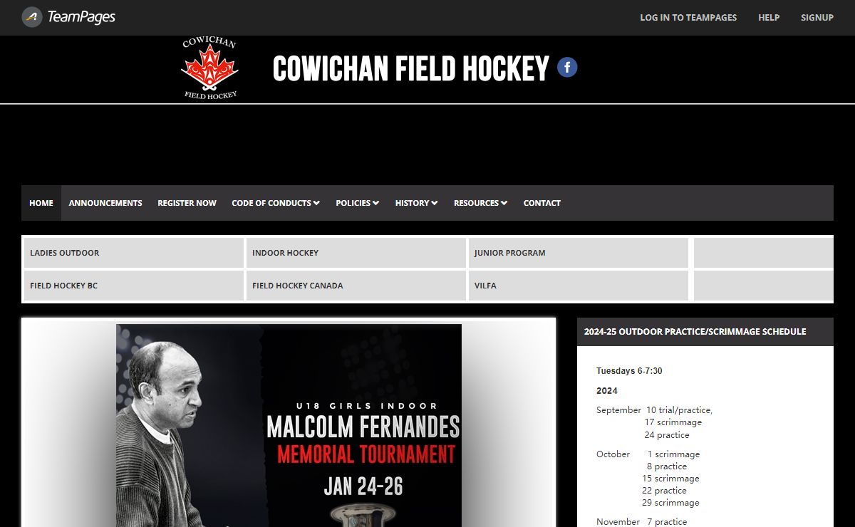TeamPages: Cowichan Field Hockey - Cowichan Field Hockey