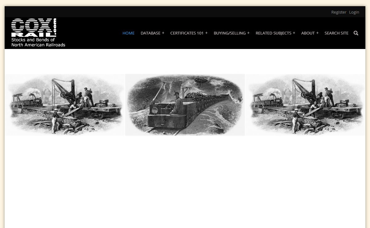 COXRAIL home page