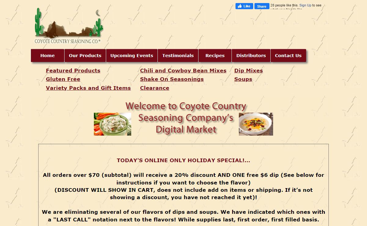 Welcome to Coyote Country Seasonings | Coyote Country Seasonings