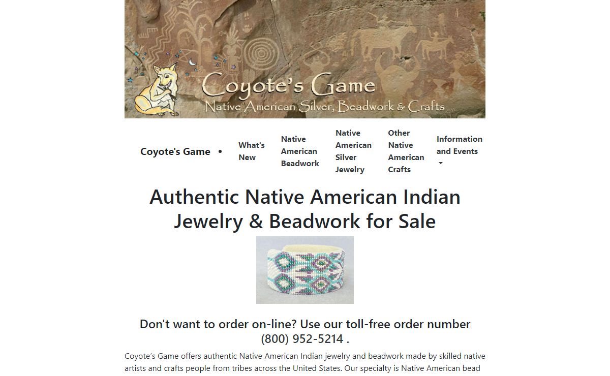 Native American Jewelry & Beadwork | Coyote's Game