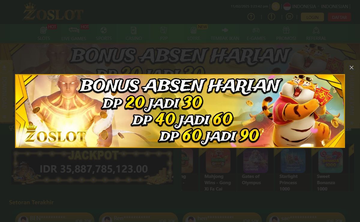 ZOSLOT: Situs Slot Online 24 Jam dengan Proses Deposit Instan