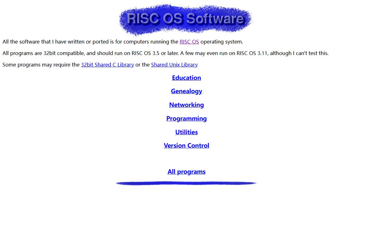 RISC OS Software