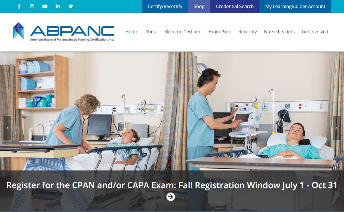 American Board of Perianesthesia Nursing Certification - ABPANC - CPAN and CAPA Certifications