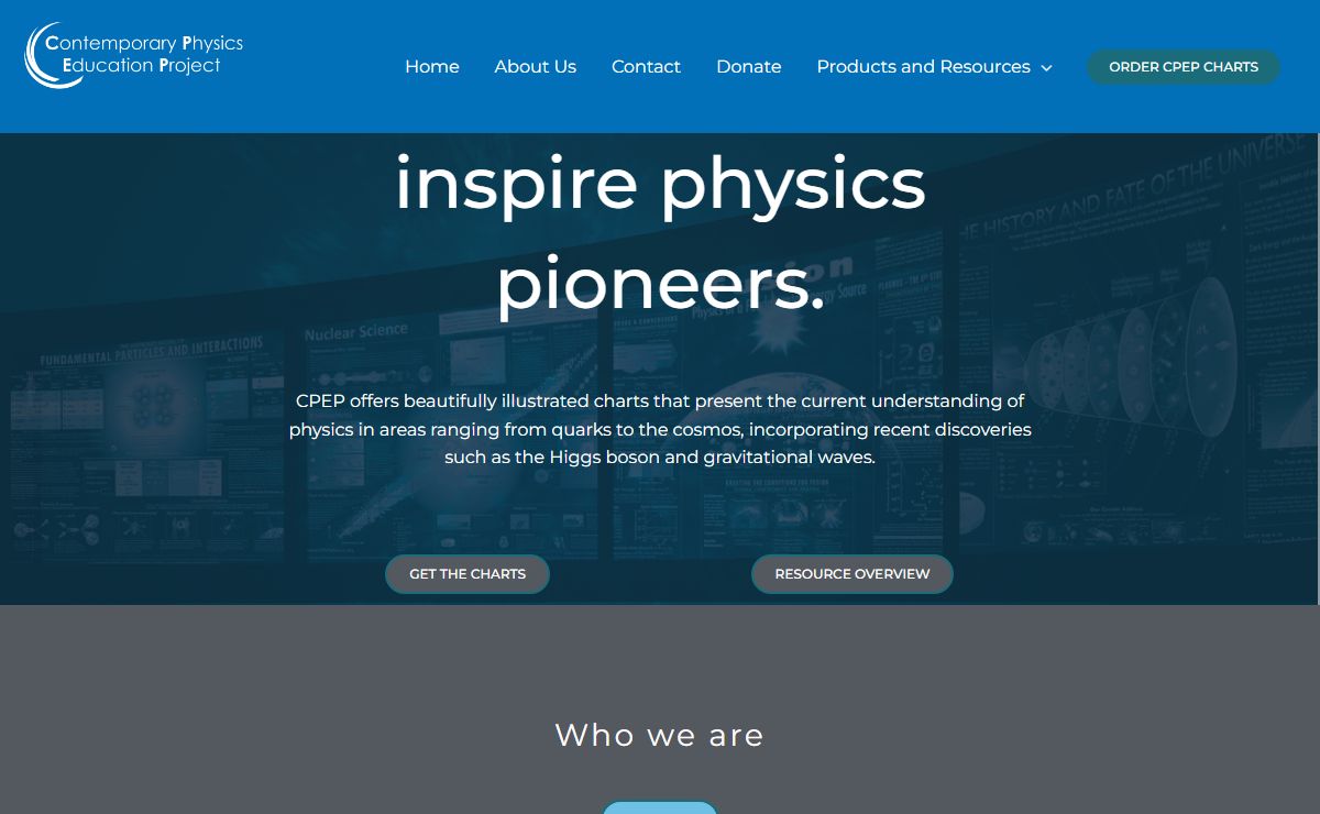 Contemporary Physics Education Project – Bringing the latest in physics to the public