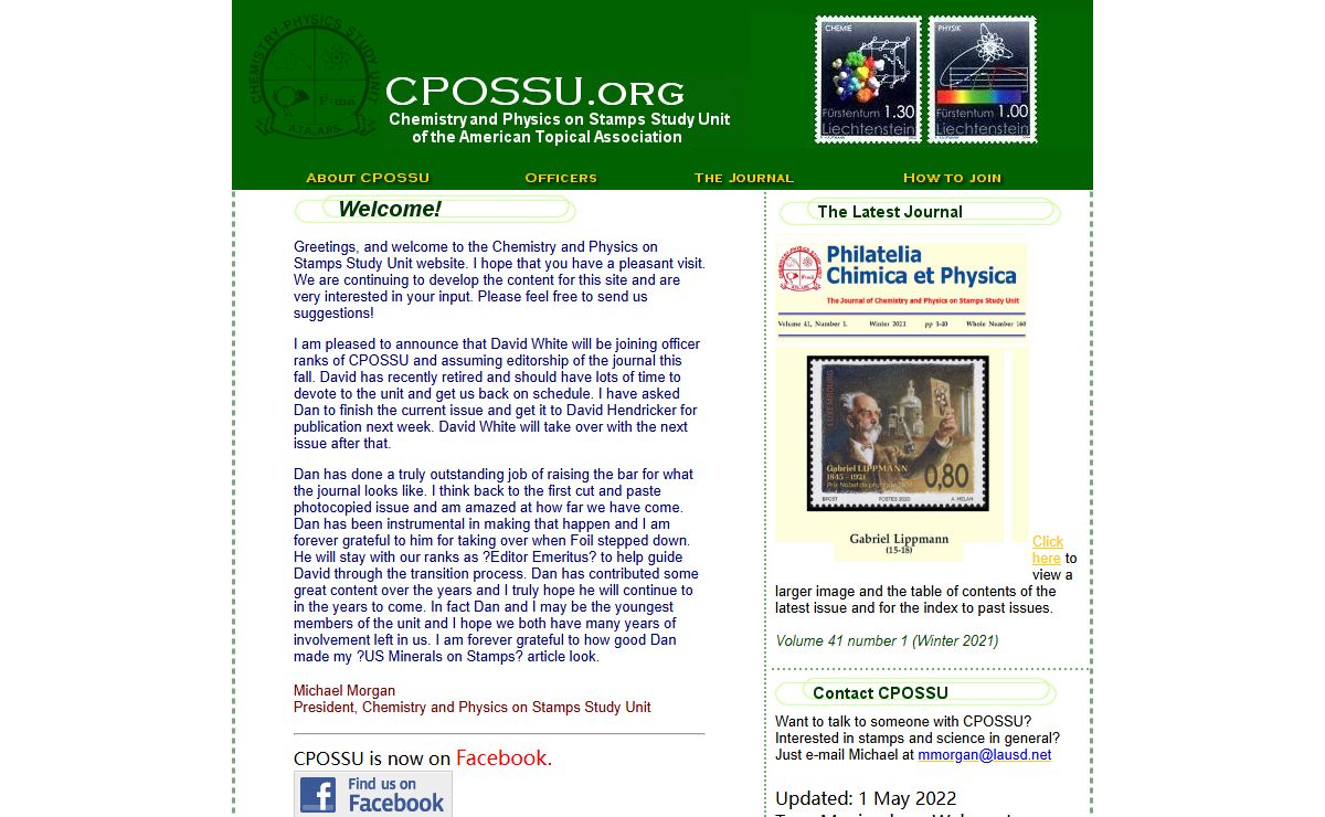 Chemistry and Physics on Stamps