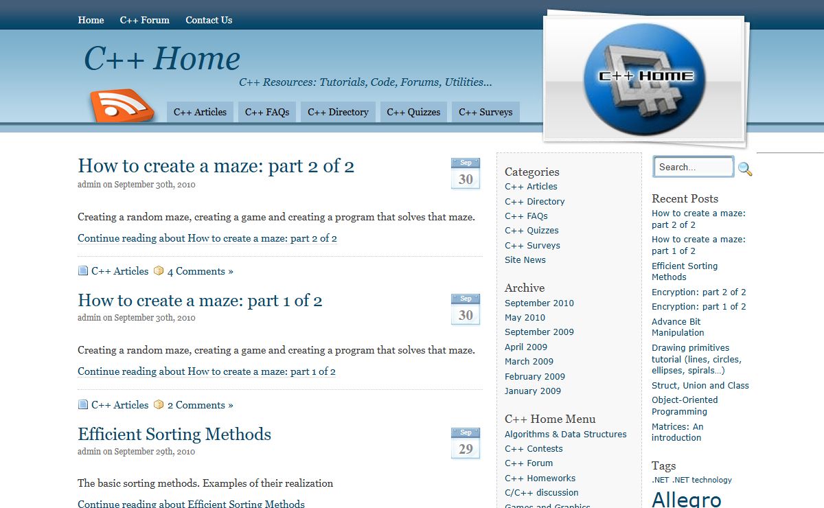 C++ Home