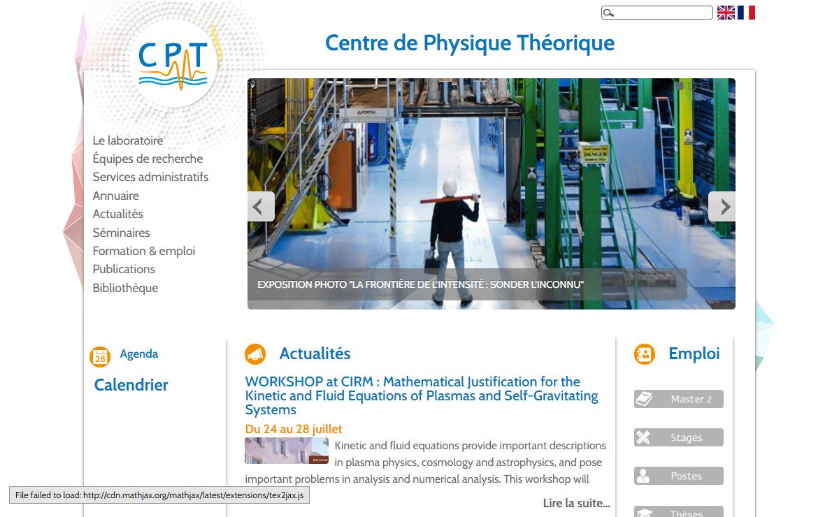 Centre de Physique Théorique - Centre de Physique Théorique - UMR 7332