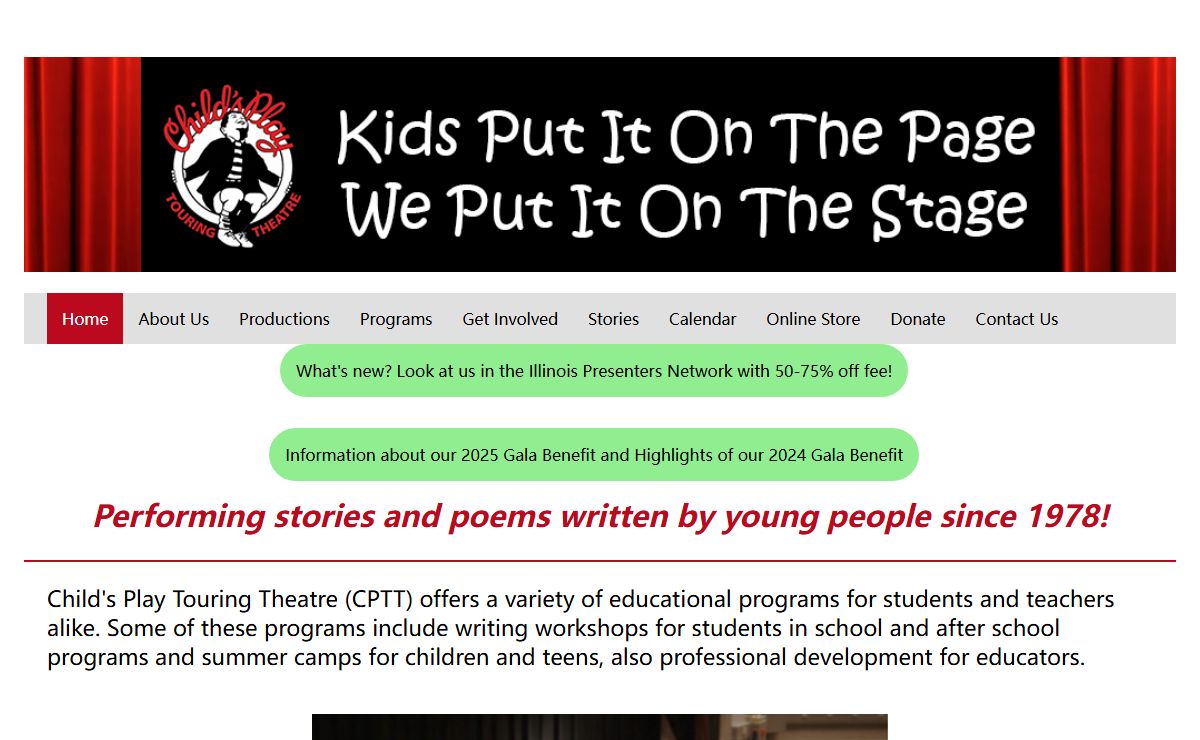Home| Child's Play Touring Theatre
