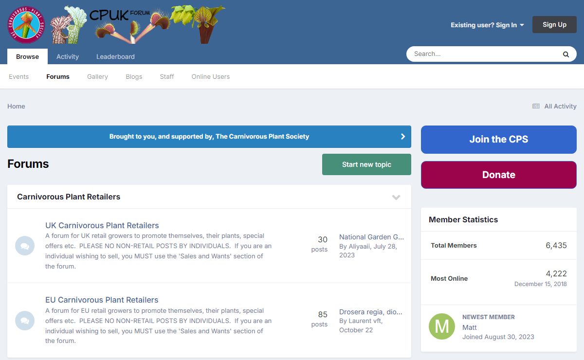 Forums - Carnivorous Plants UK