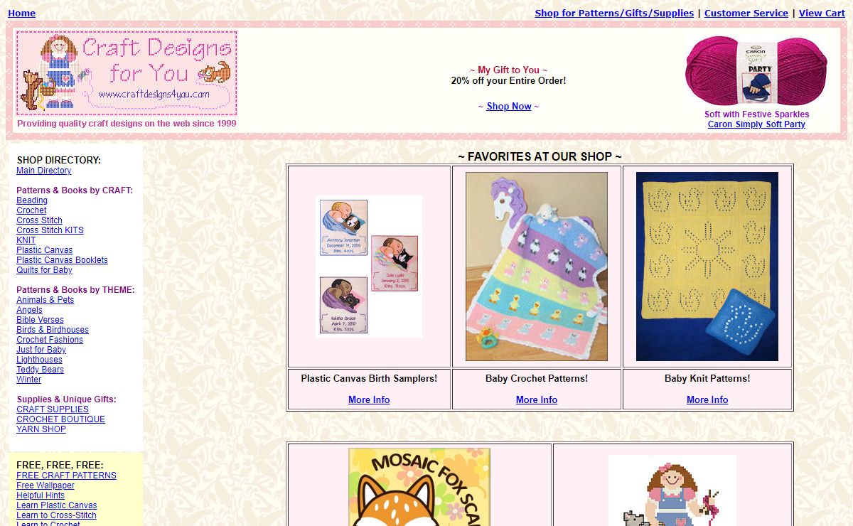 Craft Designs for You ~ Beautiful Craft Patterns and Supplies