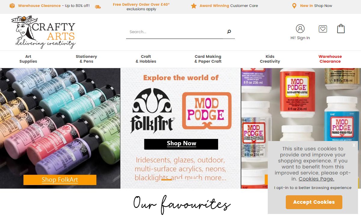Crafty Arts - Your #1 Destination for Art & Craft Supplies