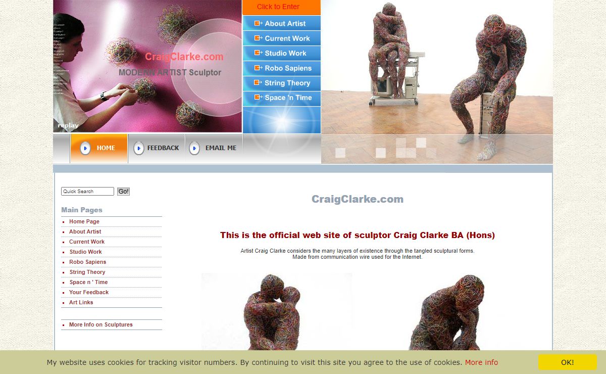 Craig Clarke Artist Sculptor. BA (Hons). Contemporary British Sculpture. Post Modern Fine Art