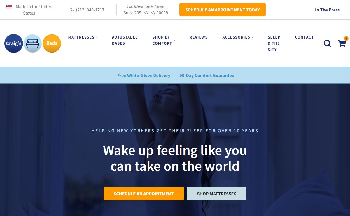 Mattress Store NYC | Offering Beautyrest, Serta, Summerfield | Craigs Beds