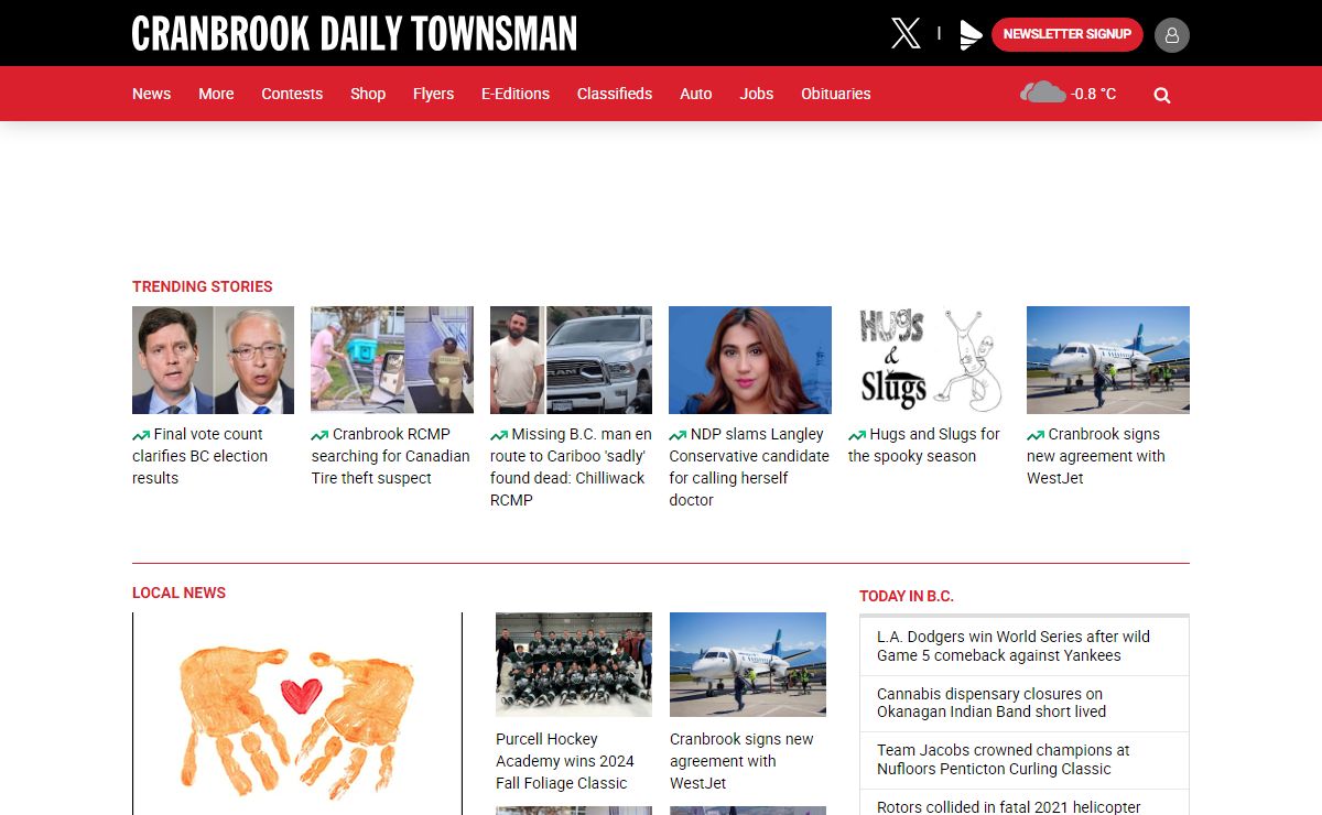 Welcome to the Cranbrook Daily Townsman - Cranbrook Daily Townsman