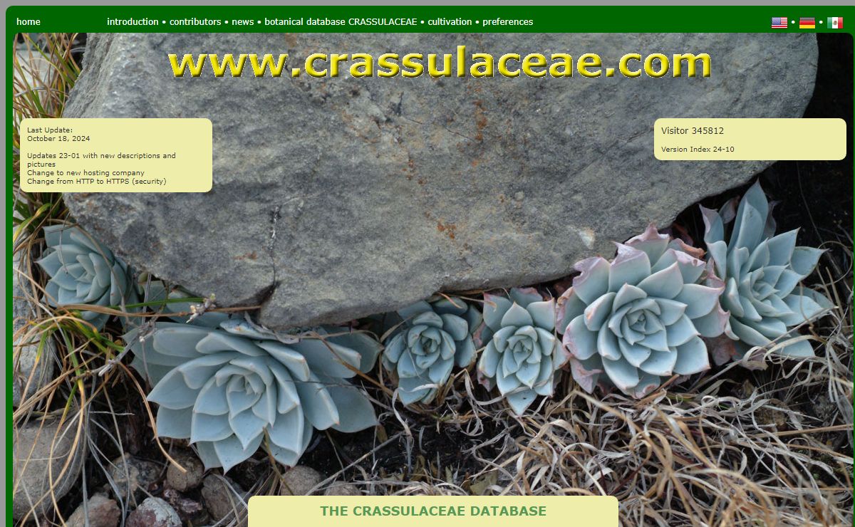 Crassulaceae Website - Home
