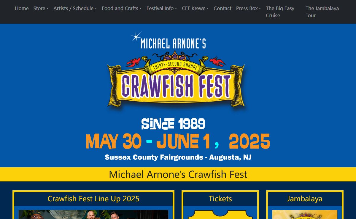 Michael Arnone's Crawfish Fest - Home