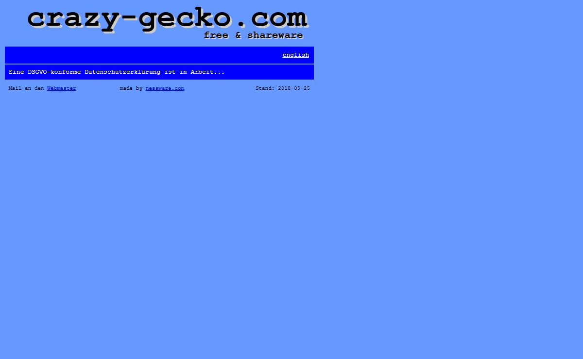 crazy-gecko.com - freeware & shareware - software mady by nessware.com