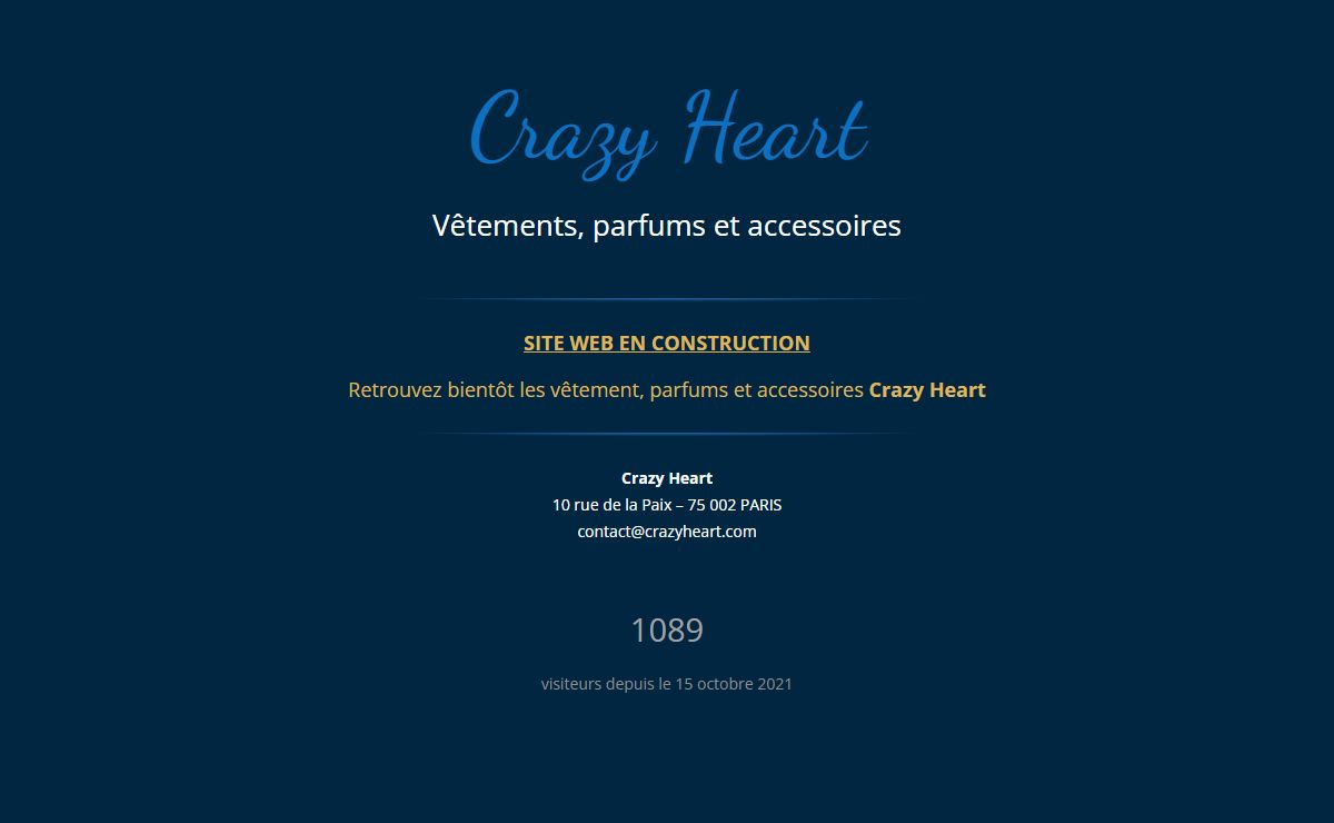 Crazy Heart – Vêtements, parfums et accessoires