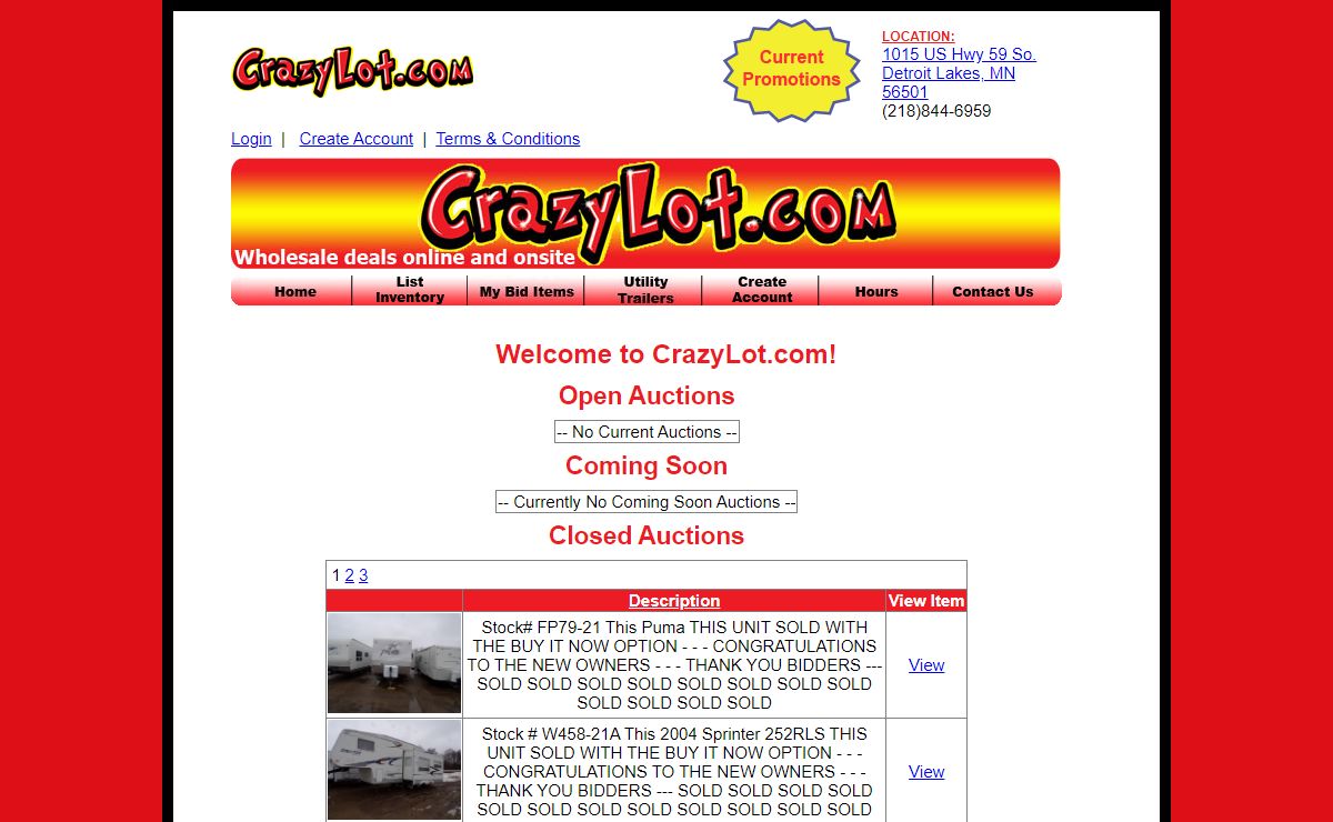 Crazy Lot - Home Page