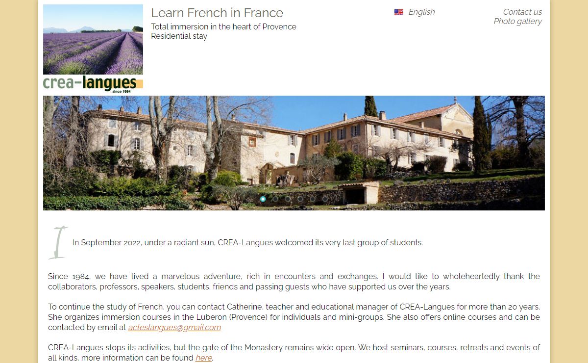 Learn french in France, language courses for adults in Provence