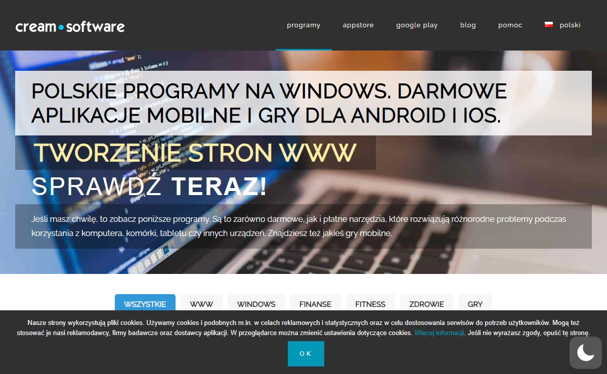 CREAM.SOFTWARE - polskie programy dla windows, ios i android